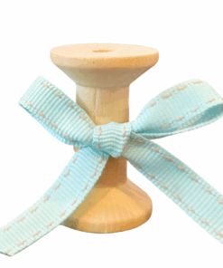 No 208 – Aqua & Vintage Pink Saddle Stitch 10mm