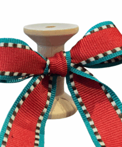 No 225 – Chocolate, Red, Light Cream & Peacock 20mm