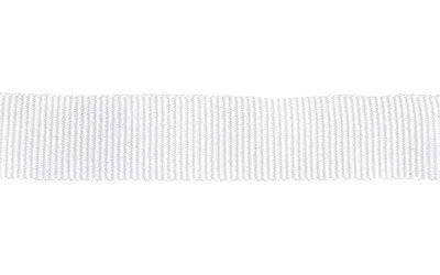 Petersham Ribbon – Solid White – 20mm x 20m roll