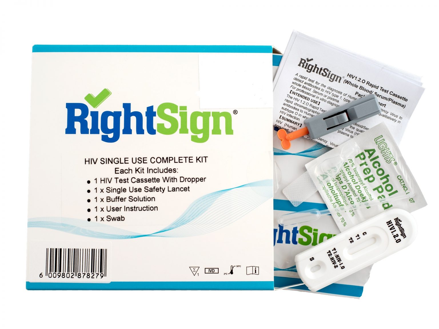 RightSign HIV Rapid Test Device 25’s