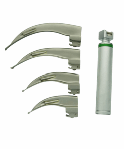 Laryngoscope Full Set – Fiber Optic- 4 Blade Set