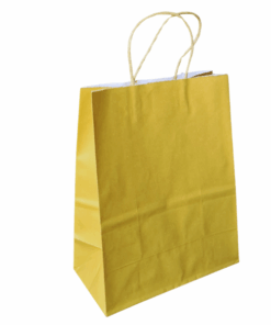 Eco Bag – A4 Gold on White Kraft
