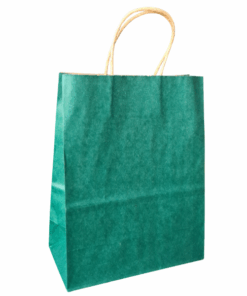 Eco Bag – A4 Bottle Green on Brown Kraft