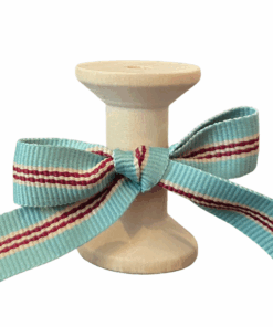 No 159 – Sage Beige Maroon Stripe 15mm