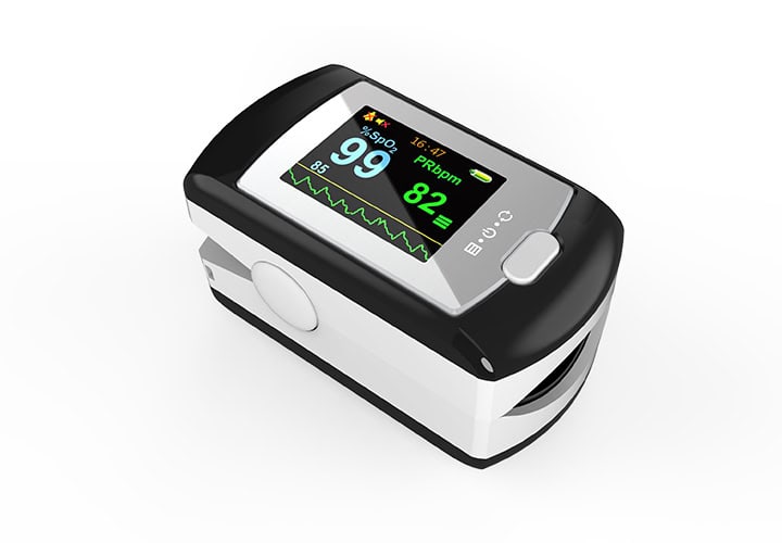 Pulse Oximeter Cms50E Finger Tip, Colour, Pleth Wave