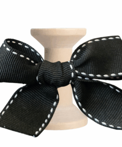 No 048 – Black White Saddle Stitch 25mm