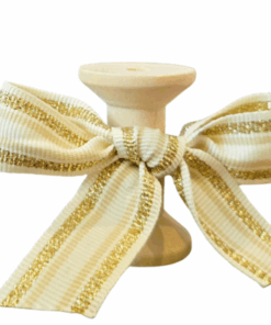 No 196 – Cream with Gold Lurex 20mm x 20m