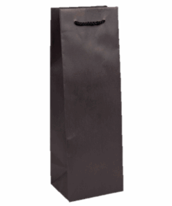 Black Bottle paper carrier bag with cord handles