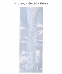 Cellophane Packets (100 units)(3lb (LONG) 130 + 80 x 350mm 30 mic)