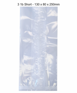 Cellophane Packets (100 units)(3lb (SHORT) 130+ 80 x 250mm 30 mic)