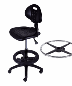 Industrial PU Draughtsman Chair