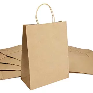 Eco Bag – A3 Brown with Paper Twist Handle
