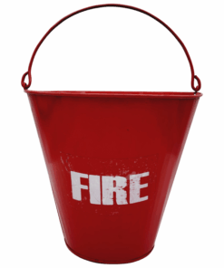 Flat Bottom Steel Fire Bucket