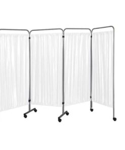 Mobile Bed Screen 4 Fold With Curtains Bd744oe 74/4