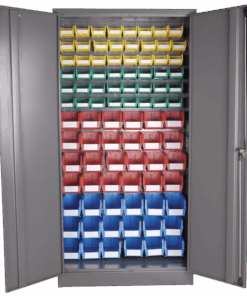 Louvre Panel & Linbin ® Storage Bin Cabinet Kit 1