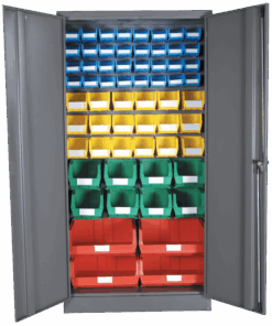 Louvre Panel & Linbin ® Storage Bin Cabinet Kit 2