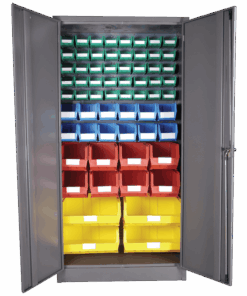 Louvre Panel & Linbin ® Storage Bin Cabinet Kit 3