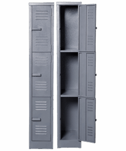 Solid Steel Locker Three Tier
