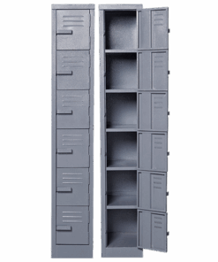 Solid Steel Locker Six Tier