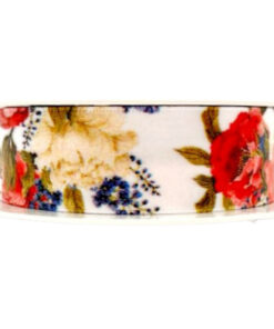 Ribbon – White Mood Flowers 25mm x 15m