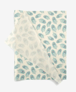 Peacock Feathers Wrapping Tissue (25 Sheet Pack)