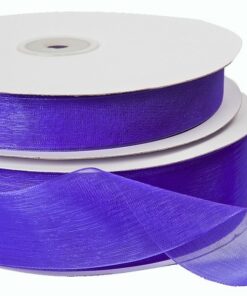 Purple Organza Ribbon 40mm x 100m