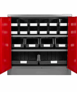 Red Door – Linbin ® Storage Bin Half Size Cabinet Kit