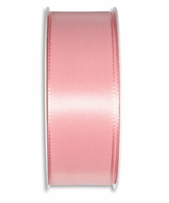 Rose Pink Taffeta Ribbon 25mm x 50m roll
