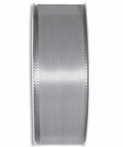 Silver Taffeta Ribbon 40mm x 50m Roll