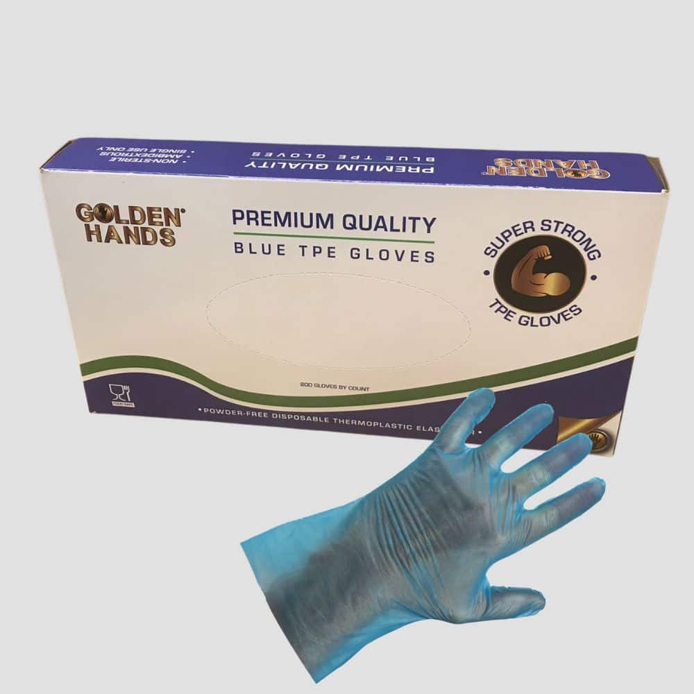 Golden Hands Tpe Gloves Blue