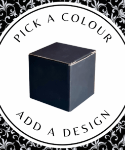 Design Cube Box (M) – Black Kraft 150 x 150 x 150mm