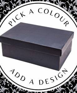 Design Shoe Box – Black Kraft 325 x 200 x 115mm