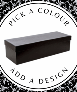 Design Wine Box – Black Kraft 405 x 102 x 100mm