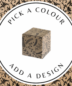 Design Cube Box (S) – Brown Kraft 110 x 110 x 110mm