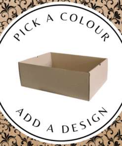 Design Hamper Tray (M) – Brown Kraft 250 x 175 x 75mm