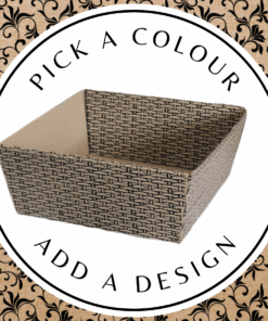 Design Hamper Tray (Standard) – Brown Kraft 210 x 210 x 95mm