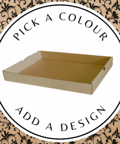 Design Hamper Tray (Shirt) – Brown Kraft 340 x 250 x 40mm