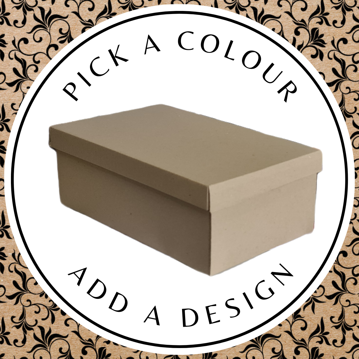 Design Shoe Box – Brown Kraft 325 x 200 x 115mm