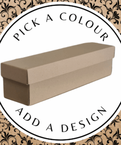 Design Wine Box – Brown Kraft 405 x 102 x 100mm