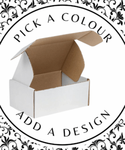 Design Shipper Box (Small Rectangle) – White Kraft