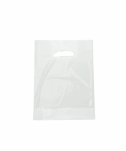 Frosted (Clear with white tint) Plastic Carrier Bags (300+40x240mm)(1000 Units)