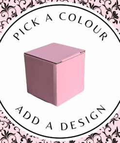 Design Cube Box (S) – Pink Kraft 110 x 110 x 110mm