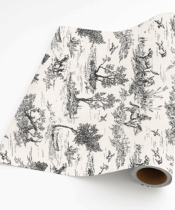 Countryside Toile in Black – Giftwrap (5m x 50cm)