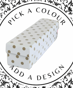 Design Wine Box – White Kraft 405 x 102 x 100mm