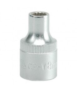 Bi-hex Socket - 12 Point - Chrome Vanadium - 1/2" Connector - Standard Length - 8mm - YT-1270