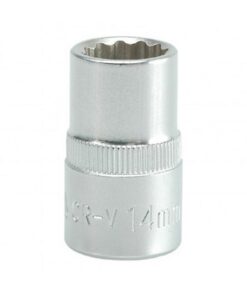 Bi-hex Socket - 12 Point - Chrome Vanadium - 1/2" Connector - Standard Length - 14mm - YT-1276