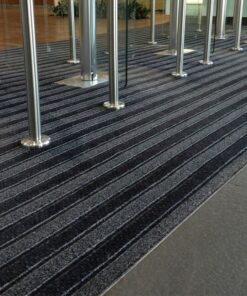 Entrance Mat - Trio Scraper Carpet - 200 x 1.3 cm - per Linear Metre - Grey - PMD060001C