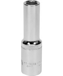 Bi-hex Deep Socket - 12 Point - Chrome Vanadium - 1/2" Connector - 76mm Length - 10mm - YT-12932