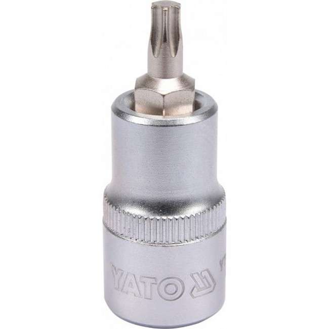 Torx Bit Socket - Male - Chrome Vanadium - 1/2" Connector - Standard Length - T30 x 50mm - YT-04313