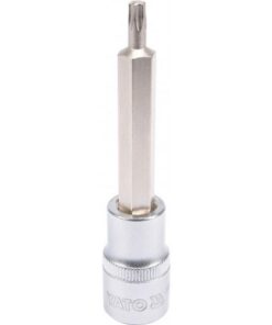 Torx Bit Socket - Male - Chrome Vanadium - 1/2" Connector - Long - T27 x 100mm - YT-04322